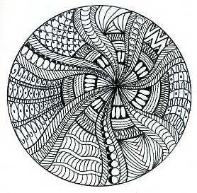 patterned circle