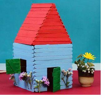 popsicle stick house